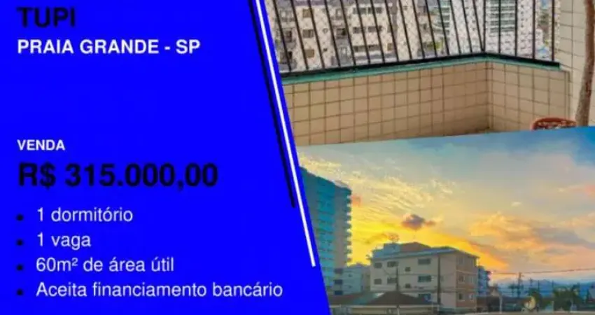 VENDE RAPIDINHO VIU! APÊ 1 DORM GRANDE NA TUPI - 200 MTS DO MAR COM ELEVADOR E LAZER