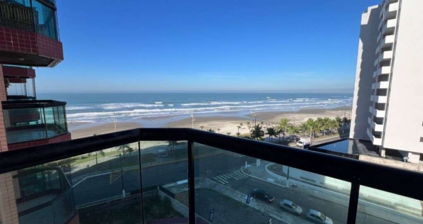 Apartamento com 2 dorms em Prédio Frente Mar - Com varanda vista mar!