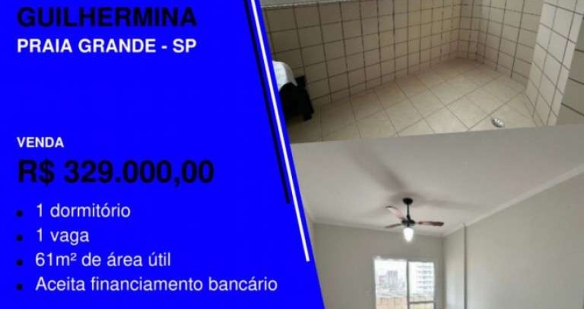 CARACA ESTE É TOP! APÊ 1 DORM GRANDE NA GUILHERMINA - 200 MTS DO MAR COM ELEVADOR E LAZER