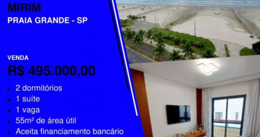 GENTE É PRÉDIO FRENTE MAR * 2 DORMITÓRIOS COM VISTA LIVRE E TOTAL PARA O MAR!