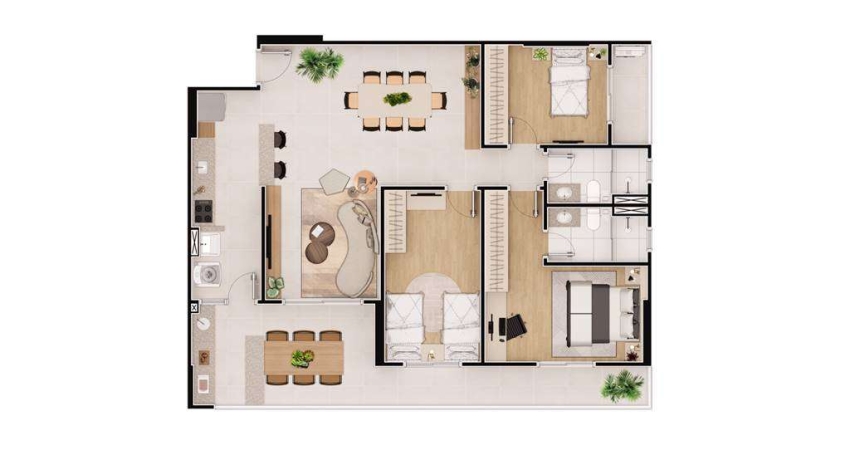 Apartamento com 3 quartos à venda na RUA CAIÇARA, 273, Vila Caiçara, Praia Grande