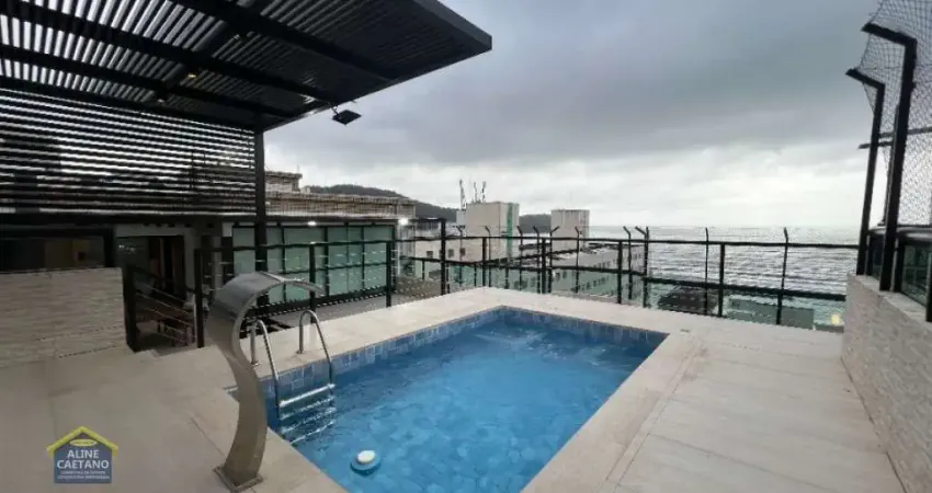 COBERTURA ALTO PADRÃO, VISTA MAR, CANTO DO FORTE, PISCINA PRIVATIVA, FINA DECORAÇÃO!!!