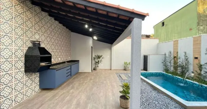 Linda casa alto padrão lado praia 3 dorms na vila tupi - oportunidade!