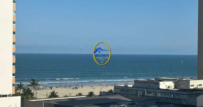 Apartamento com 1 dorm com sacada e vista mar - prédio com elevador - financia!
