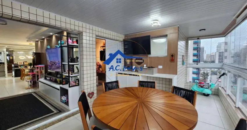 Lindo Apartamento com 3 suítes 2 vagas - Ampla Varanda Gourmet - Mobiliado!!