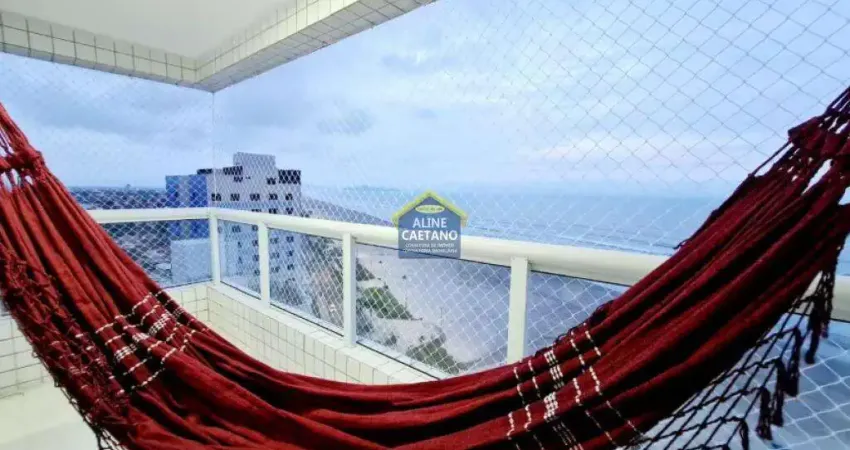 Maravilhosa cobertura duplex mobiliada com 3 quartos na vila caicara - prédio frente mar!!