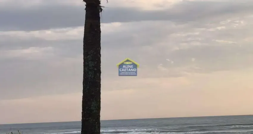 Com 3 dorms frente mar no caiçara - varanda com vista definitiva e financia!