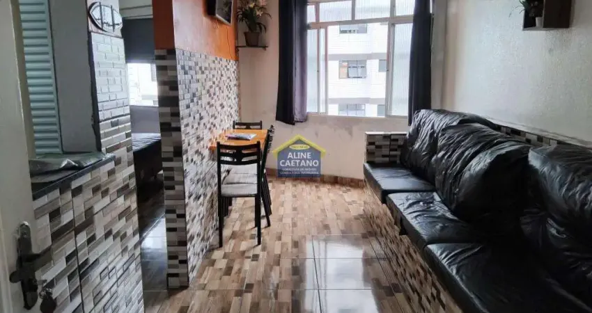 Final de ano coladinho do mar - 1 dormitório 1 quadra da praia na tupi