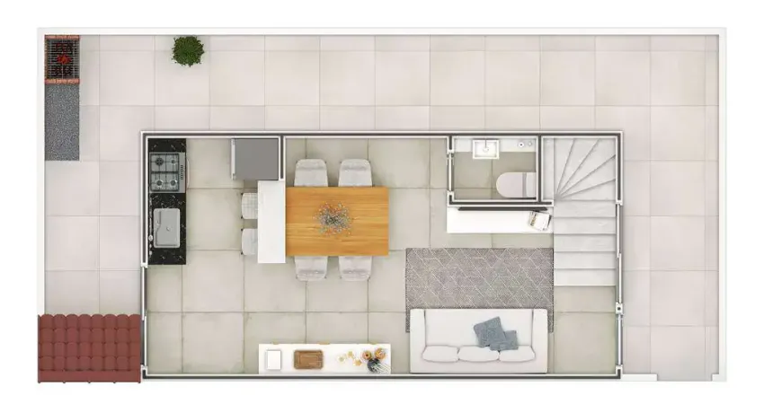 Casa com 2 quartos à venda na RUA MIRIM, 477, Vila Mirim, Praia Grande