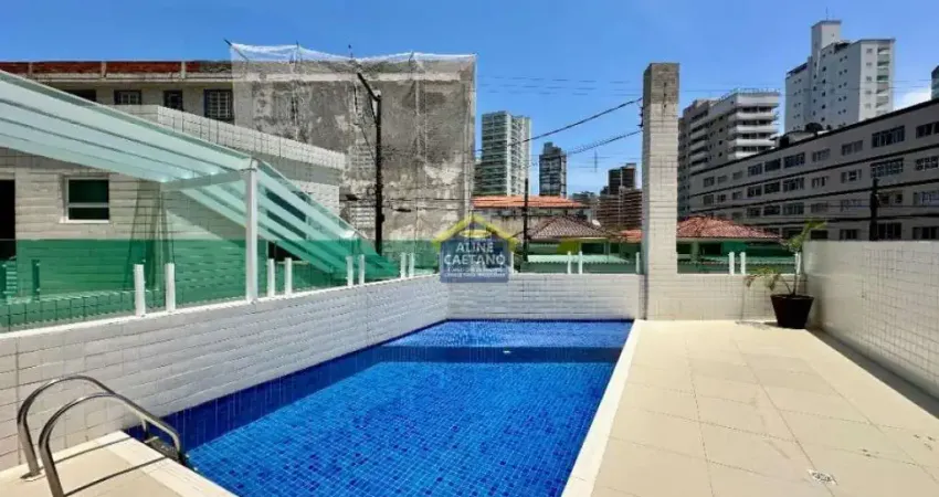 Oportunidade , 1 dorm com varanda, vila caiçara, na quadra da praia.