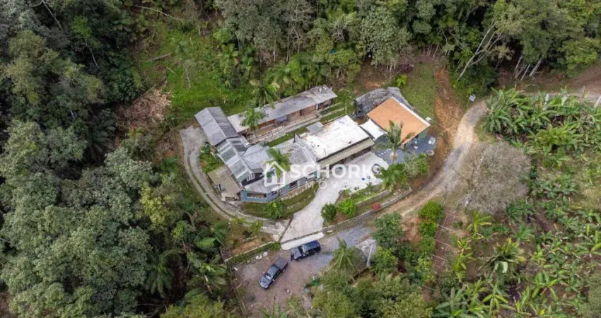 Sítio com 2 dormitórios à venda, 33000 m² por r$ 1.200.000,00 - vila itoupava - blumenau/sc