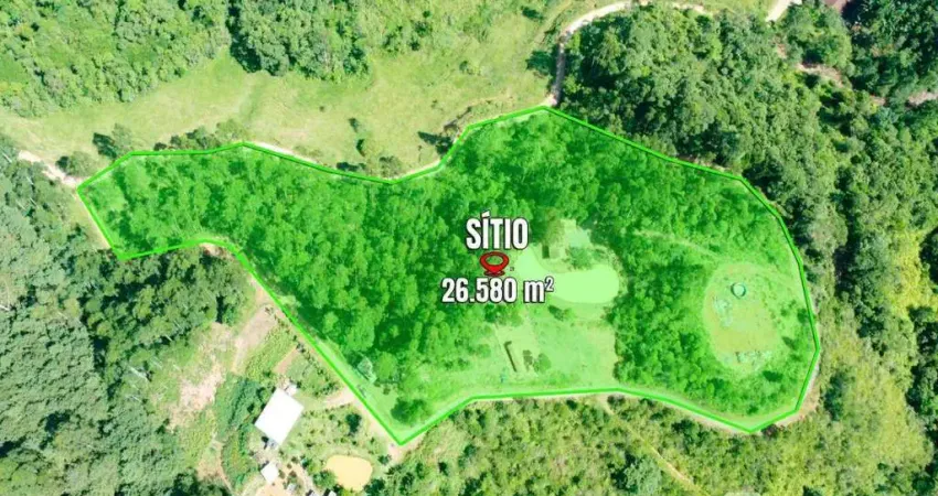 Sítio com 1 dormitório à venda, 26580 m² por R$ 599.000,00 - Arraial D'ouro - Gaspar/SC