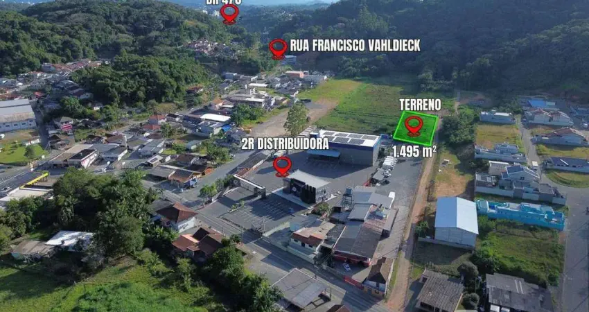 Terreno à venda, 1495 m² por r$ 850.000,00 - belchior central - gaspar/sc