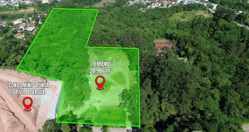 Terreno à venda, 28967 m² por r$ 6.400.000,00 - ponta aguda - blumenau/sc