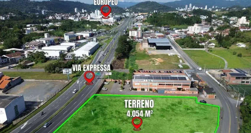 Terreno à venda, 4054 m² por r$ 4.800.000,00 - fortaleza - blumenau/sc