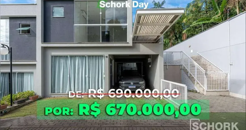 Casa com 3 dormitórios à venda, 157 m² por r$ 670.000,00 - água verde - blumenau/sc