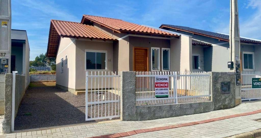 Casa com 2 dormitórios à venda, 51 m² por R$ 310.000,00 - Warnow - Indaial/SC