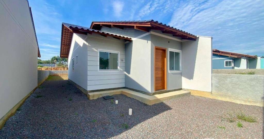 Casa com 2 dormitórios à venda, 51 m² por R$ 310.000,00 - Warnow - Indaial/SC