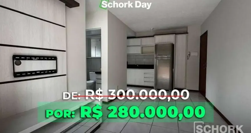 Apartamento com 2 dormitórios à venda, 51 m² por r$ 280.000,00 - itoupava central - blumenau/sc