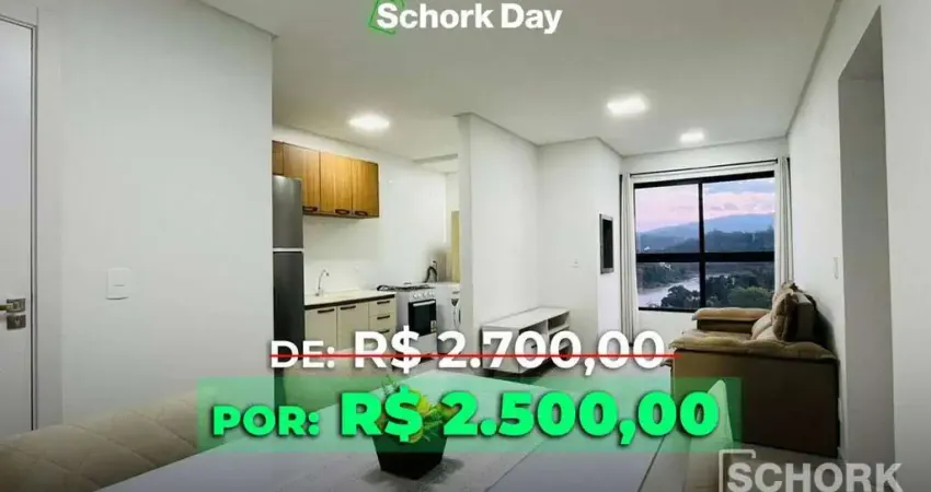 Apartamento com 2 dormitórios para alugar, 56 m² por r$ 3.005,93/mês - boa vista - blumenau/sc