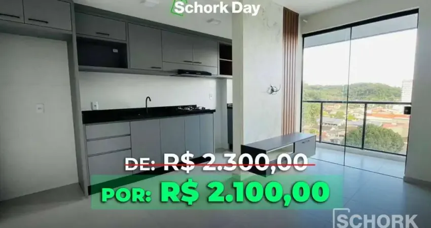 Apartamento com 2 dormitórios para alugar, 54 m² por r$ 2.530,00/mês - itoupava central - blumenau/sc