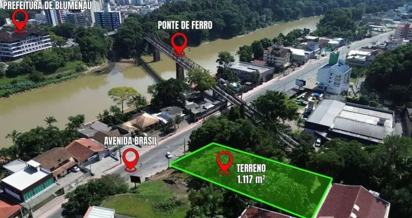 Terreno à venda, 1117 m² por r$ 850.000,00 - ponta aguda - blumenau/sc