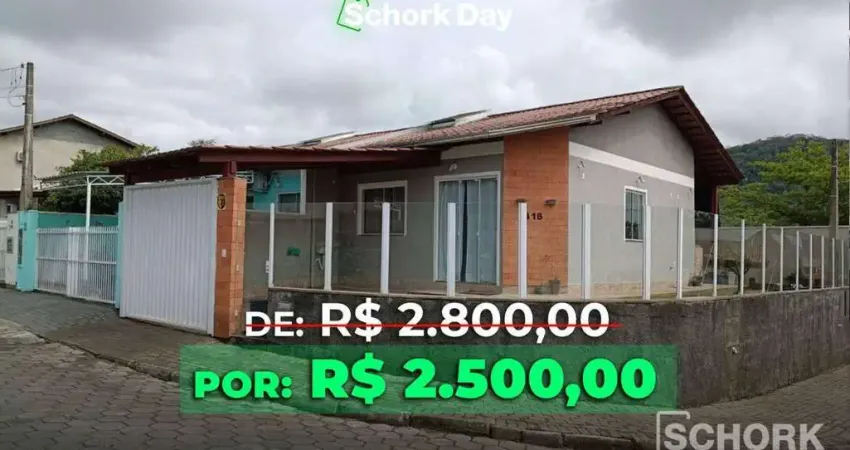 Casa com 2 dormitórios para alugar, 78 m² por r$ 2.525,42/mês - itoupavazinha - blumenau/sc