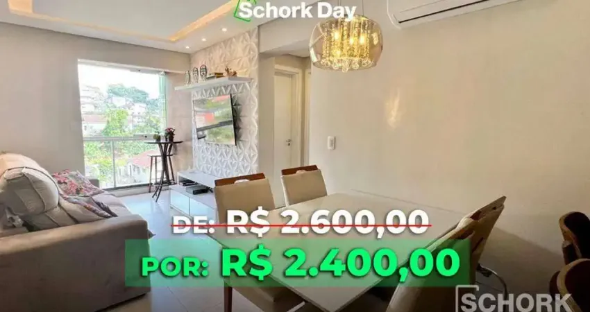 Apartamento com 2 dormitórios para alugar, 60 m² por r$ 2.785,02/mês - escola agrícola - blumenau/sc