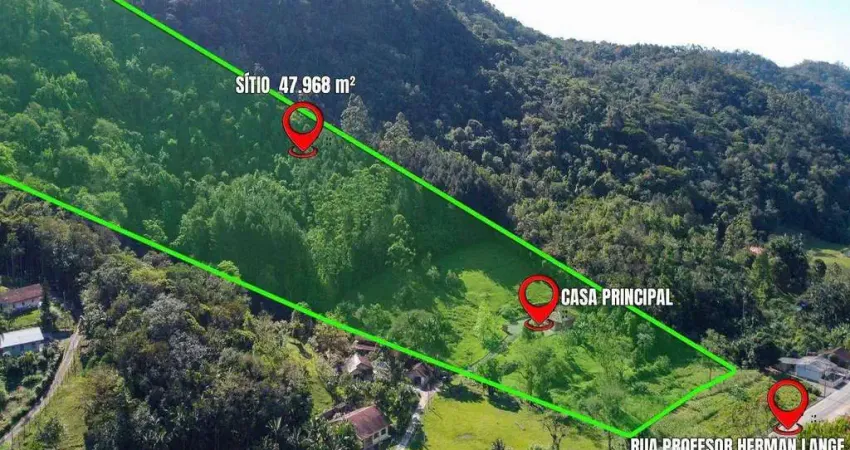Sítio à venda, 47968 m² por r$ 890.000,00 - fidélis - blumenau/sc