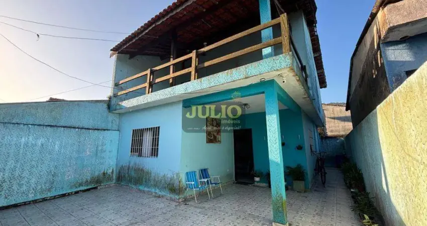 SOBRADO  COM 3 QUARTOS À VENDA NO BAIRRO VERA CRUZ EM MONGAGUÁ – LOCALIZAÇÃO PRIVILEGIADA