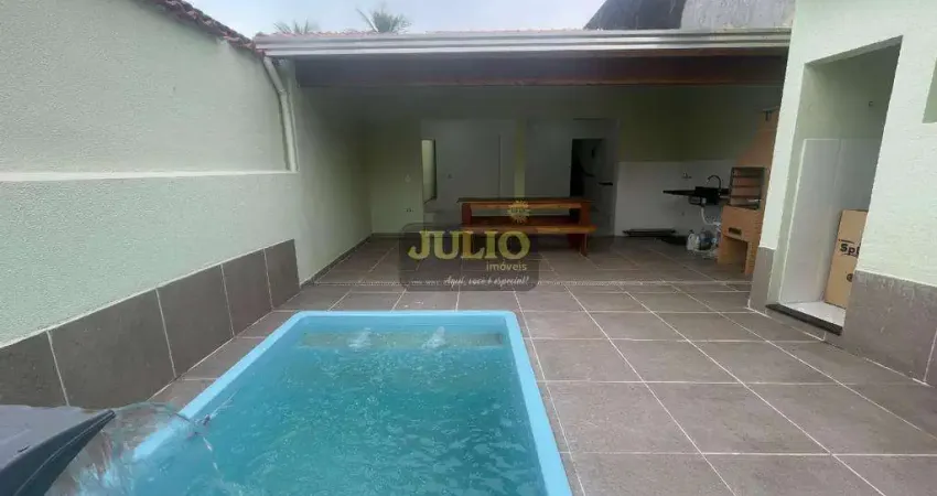 Casa à venda em mongaguá, jardim praia grande, com 2 quartos, com 116 m²
