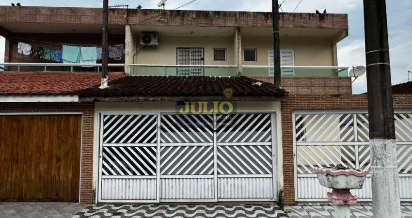 Sobrado à venda em praia grande, solemar, com 2 suítes, com 109.58 m²