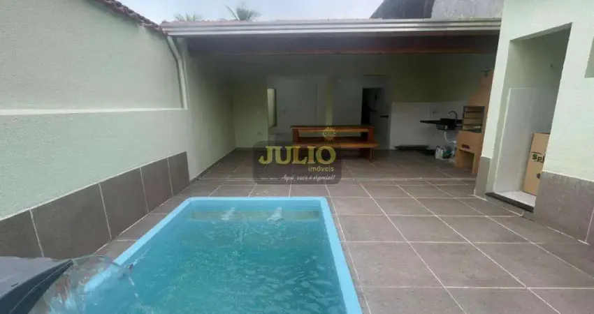 Sobrado à venda em mongaguá, jussara, com 2 quartos, com 121 m²