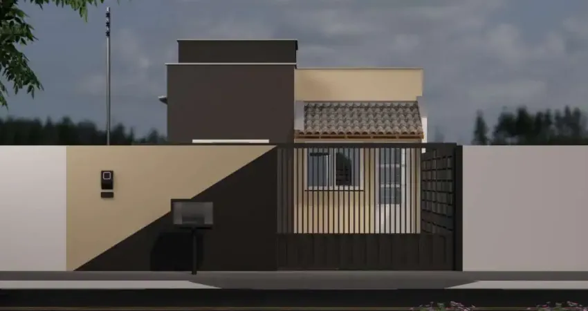 Casas 2 quartos para venda em várzea grande, jardim ouro verde, 2 dormitórios, 1 banheiro, 1 vaga