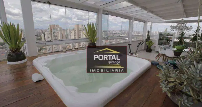 Cobertura com 4 dormitórios à venda, 476 m² por r$ 3.300.000,00 - mooca - são paulo/sp
