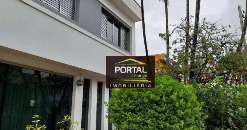 Casa com 4 dormitórios, 320 m² - venda por r$ 2.200.000,00 ou aluguel por r$ 11.400,00/mês - ipiranga - são paulo/sp