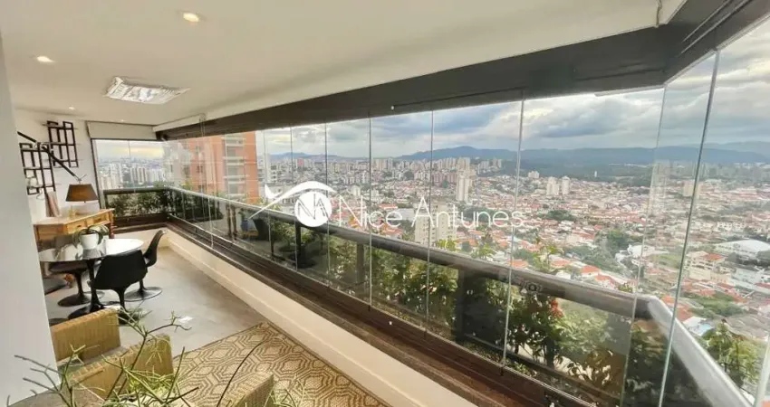 Aparamento com 290m2 com 4 suítes, 4 vagas de garagens com vista panorâmica permanente para serra.