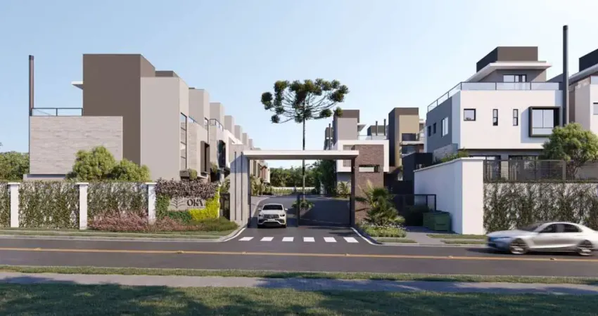 Casa Triplex alto padrão no Bacacheri – 3 Suítes, Ático, Condomínio Fechado