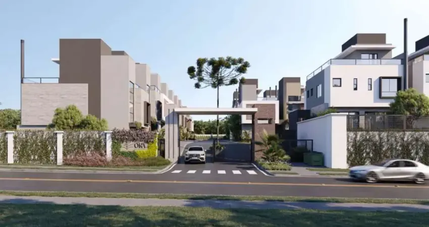 Casa triplex alto padrão no bacacheri – 3 suítes, ático, condomínio fechado