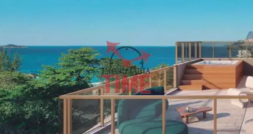 Cobertura duplex com 2 suítes à venda no on the sea arpoador em copacabana