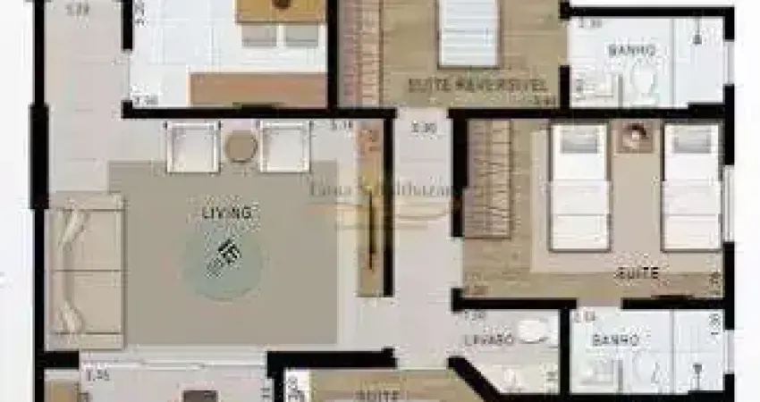 Apartamento com 2 Dormitórios ambos com Suíte  à venda - Embaré - Santos/SP