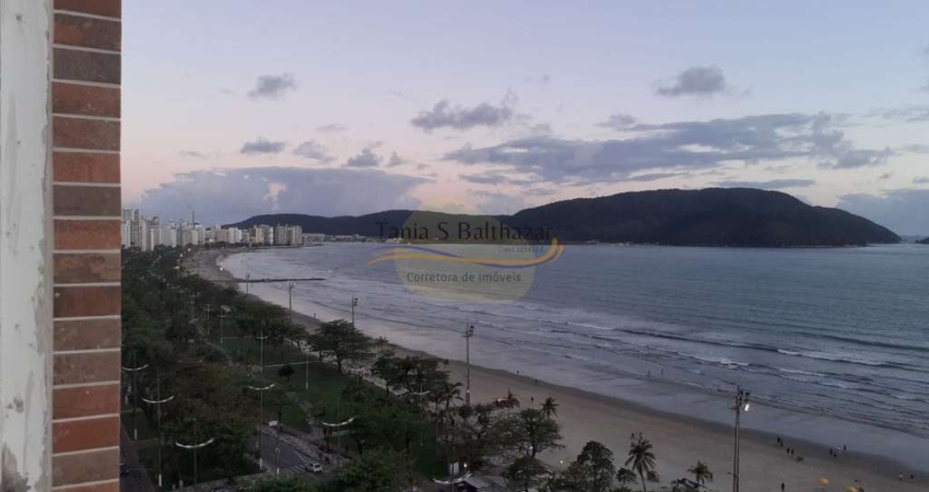 Apartamento com Vista Praia Mar de 02 Dormitórios à venda no Bairro Embaré em Santos/SP