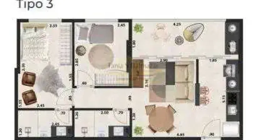 Apartamento com 2 Dormitórios Suíte Sacadaà venda - Marapé - Santos/SP