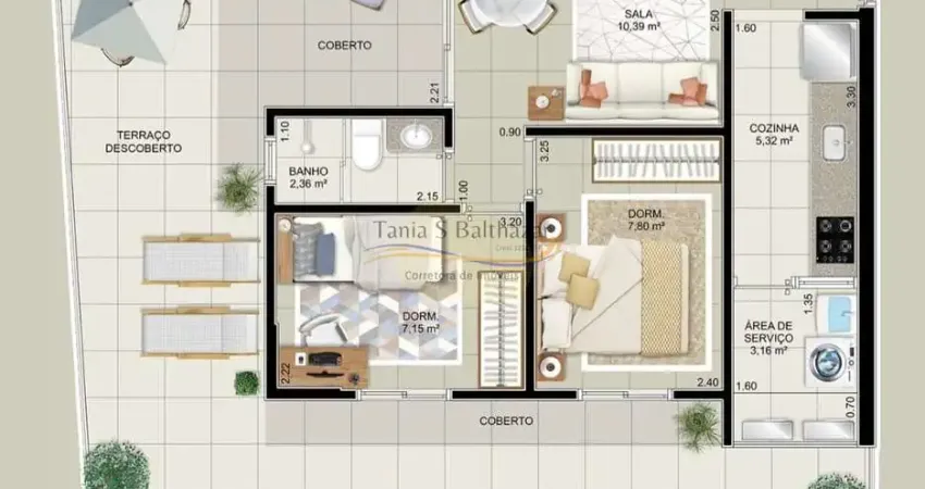 Apartamento Garden com 2 Dormitórios à venda - Embaré - Santos/SP