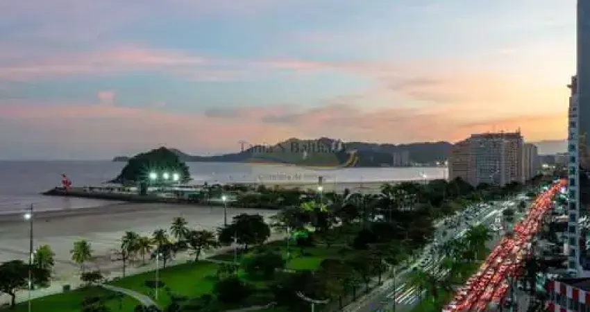 Apartamento com Vista Praia Mar, andar Alto - Bairro José Menino - Santos/SP.