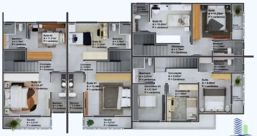 Casa com 2 quartos à venda na Rua Onélia Teresinha Bolsoni, Forquilhas, São José