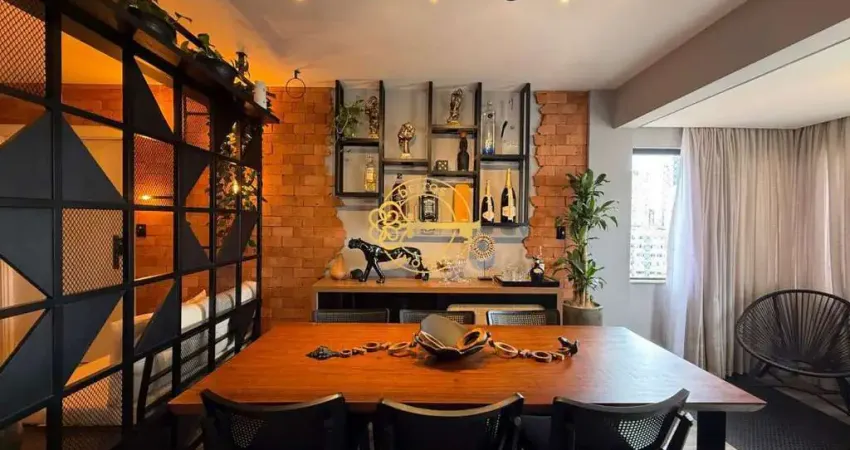 Apartamento mobiliado decorado e climatizado com 135 m² privativos 3 quartos sendo 2 suítes centro itajaí - sc