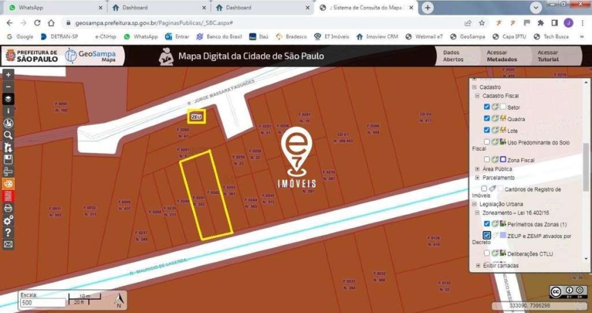 Terreno à venda na Rua Doutor Maurício de Lacerda, São Judas, São Paulo
