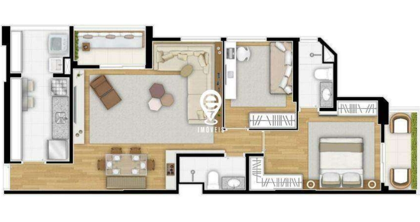 EXCELENTE APARTAMENTO MOBILIADO