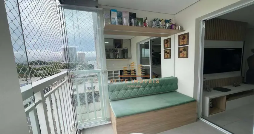 Apartamento mobiliado, 2 dormitórios/suíte, varanda e 1 vaga de carro - Socorro/Santo Amaro